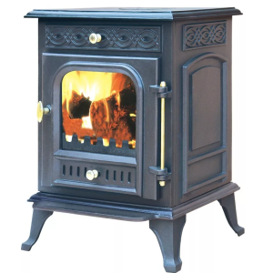 Cast Iron Multifuel Stove 7KW Woodburning Fireplace Eco Design Defra Approved