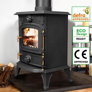 5KW Multifuel Woodburning Stove High Efficiency Fireplace