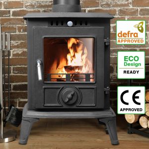 5KW Multifuel Stove Burning Cast Iron Fireplace