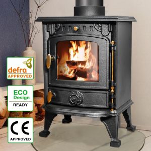 4.2KW Wood-Burning Stoves Cast Iron Fireplace