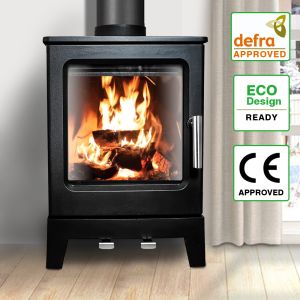 5KW Wood Burning Stove Cast Iron Freestanding Fireplace