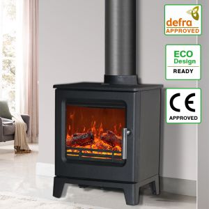 4.3KW Wood Burning Stove Cast Iron Fireplace