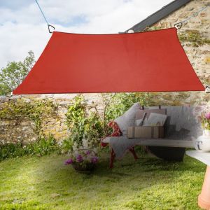 2x2M Square Polyester UV Block Sun Shade Sail Terracotta