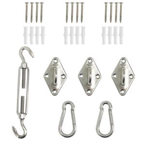 Fixing Kit for Triangle Shade Sails Fixing Hardware Accessories Kit