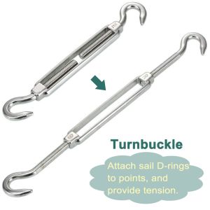 High Strength 304 Stainless Steel Turnbuckle for Outdoor Sun Shade Sails