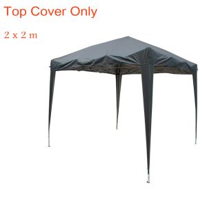 Top Cover Replacement Only For 2x2m pop up gazebo Black