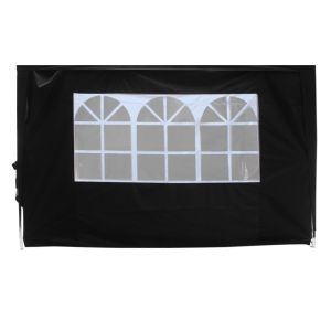 1 Pc Side Panel Replacement with Window Only For 2.5x2.5 pop up gazebo Black