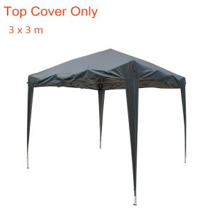 Top Cover Replacement Only For 3x3m pop up gazebo Black