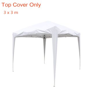 Top Cover Replacement Only For 3x3m pop up gazebo White