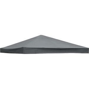 1-Tier Replacement Top Fabric for 3x3m Gazebo Pavilion Roof Canopy Anthracite