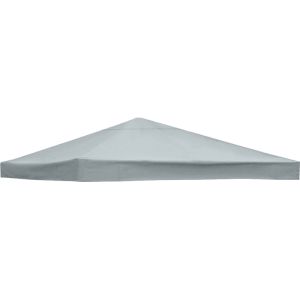 1-Tier Replacement Top Fabric for 3x3m Gazebo Pavilion Roof Canopy Grey