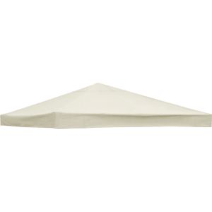 1-Tier Replacement Top Fabric for 3x3m Gazebo Pavilion Roof Canopy Ivory