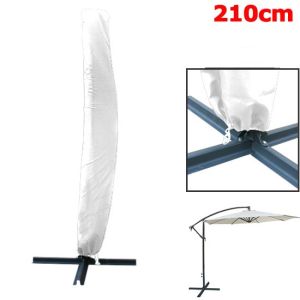 Parasol Cover for Garden Patio Sun Umbrella Cover - Strong and Durable Weather Protective Bag Beige 210cm