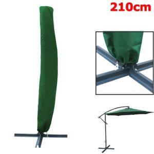 Parasol Cover for Garden Patio Sun Umbrella Cover - Strong and Durable Weather Protective Bag Green 210cm