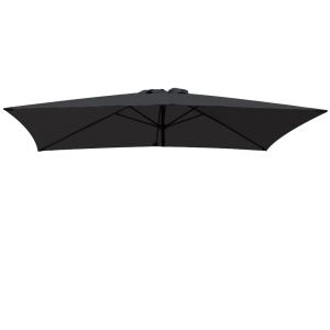 Replacement Fabric Parasol Cover for 2x3m 6 Arm Parasol Black