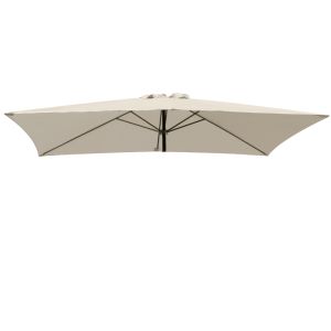 Replacement Fabric Parasol Cover for 2x3m 6 Arm Parasol Cream