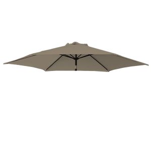 Replacement Fabric Parasol Cover for 2.5m 6 Arm Parasol Brown