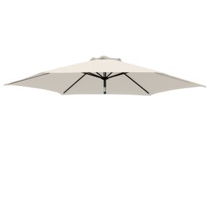 Replacement Fabric Parasol Cover for 2.5m 6 Arm Parasol Cream