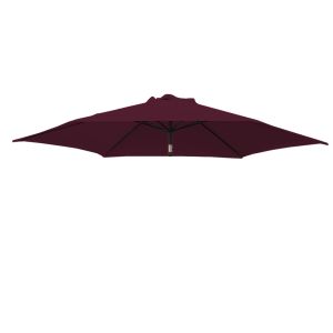 Replacement Fabric Parasol Cover for 2.5m 6 Arm Parasol Wine