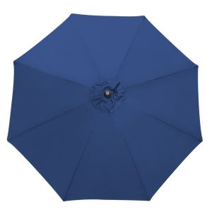 Replacement Fabric Parasol Cover for 2.7m 8 Arm Parasol Blue