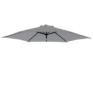 Replacement Fabric Parasol Cover for 3m 8 Arm Parasol Grey