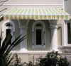 2x1.5m Manual Awning Sun Shade Shelter Retractable Yellow-Stripe