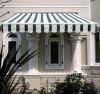 2.5x2m Manual Awning Sun Shade Shelter Retractable Blue-White