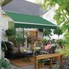 2.5x2m Manual Awning Sun Shade Shelter Retractable Green