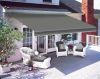 Grey Frame 4x3m Manual Awning Retractable Grey