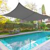 3x2M Rectangle Polyester UV Block Sun Shade Sail Anthracite