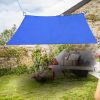 2x2M Square Polyester UV Block Sun Shade Sail Blue