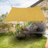 2x2M Square Polyester UV Block Sun Shade Sail Sand 