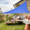 3.6x3.6x3.6M Triangle Polyester UV Block Sun Shade Sail Blue