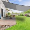 5x4M Rectangle Polyester UV Block Sun Shade Sail Anthracite