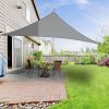 5x5x5M Triangle Polyester UV Block Sun Shade Sail Anthracite