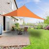 5x5x5M Triangle Polyester UV Block Sun Shade Sail Orange