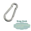 High Strength 304 Stainless Steel Carabiner Chain Clip Hook for Outdoor Sun Shade Sails