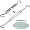 High Strength 304 Stainless Steel Turnbuckle for Outdoor Sun Shade Sails