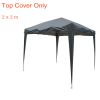 Top Cover Replacement Only For 2x2m pop up gazebo Black