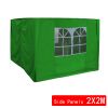 4 Side Curtains Replacement Only For 2x2m pop up gazebo Green