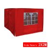 4 Side Curtains Replacement Only For 2x2m pop up gazebo Red