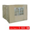 4 Side Curtains Replacement Only For 2.5x2.5 pop up gazebo Beige