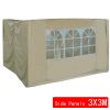 4 Side Curtains Replacement Only For 3x3m pop up gazebo Beige