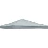 1-Tier Replacement Top Fabric for 3x3m Gazebo Pavilion Roof Canopy Grey