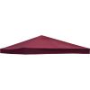 1-Tier Replacement Top Fabric for 3x3m Gazebo Pavilion Roof Canopy Wine Red