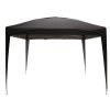 3x3m Black Pop Up Gazebo with Frame  (No Side Panels)