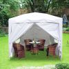 2x2m White Pop Up Gazebo With 4 Sidewalls and Carrying Bag