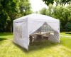 3x3m White Pop Up Gazebo With 4 Sidewalls and Carrying Bag