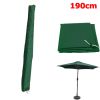 Patio Sun Shade Umbrella Cover Protective Cover for Outdoor Garden Parasol 190cm Green